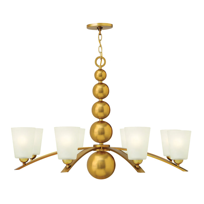 Elstead - HK/ZELDA8 VS Zelda 8 Light Chandelier - Vintage Brass - Elstead - Sparks Warehouse