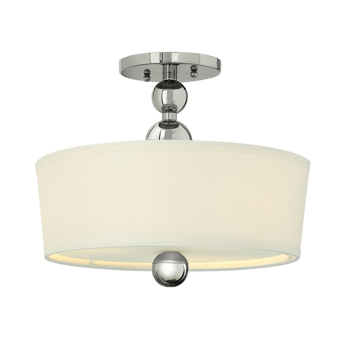 Elstead - HK/ZELDA/SF PN Zelda 3 Light Semi-Flush - Polished Nickel - Elstead - Sparks Warehouse