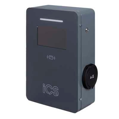 ICS W22B 22KW Business Workplace Pedestal Charger with 32A Type 2 Socket EV Charging ICS - Sparks Warehouse