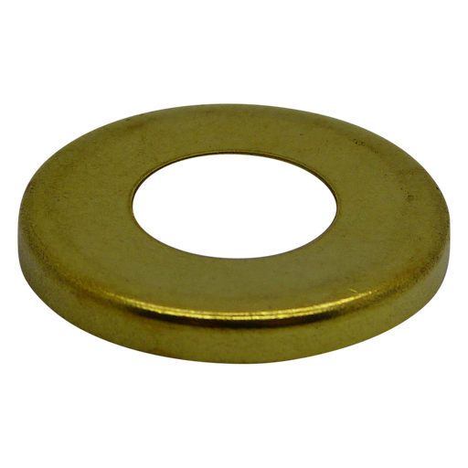 05602 - Brass End Cap / Locknut Cover 27mm Ø with ½" hole - Lampfix - Sparks Warehouse
