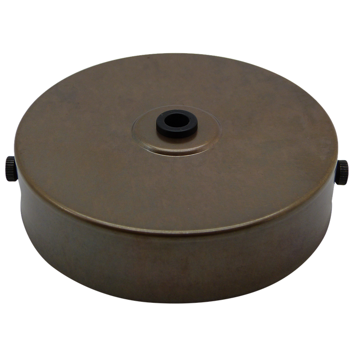 05870 - Ceiling Rose Antique Brass Flat 100mm Ø - Lampfix - Sparks Warehouse