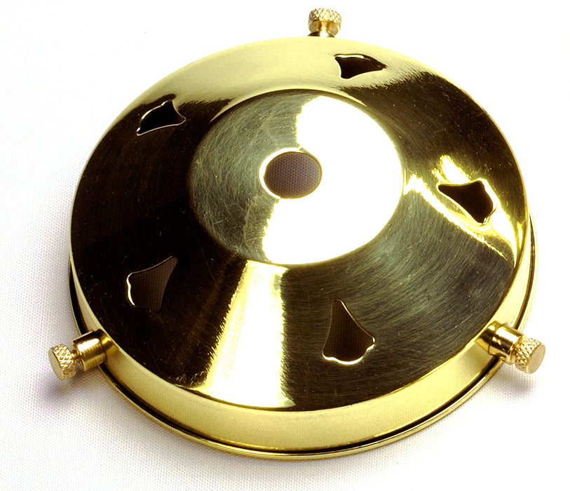 05219 - 4¼" Polished Brass Gallery 10mm hole - Lampfix - sparks-warehouse