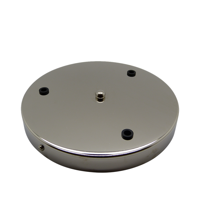 05593 Ceiling Rose Nickel 200mm Ø 3-hole - Lampfix - Sparks Warehouse