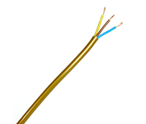 01686 - 2183Y 3 Core 0.75mm Gold - Lampfix - Sparks Warehouse