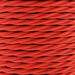01786 - T-T Braided Flex 3 core 0.5mm Fluorescent Pink Cable - Lampfix - sparks-warehouse