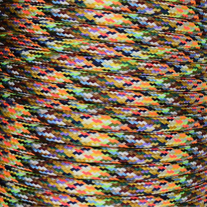 01032 Round Braided Flex 3 core 0.75mm Multi-Coloured, mtr - Lampfix - Sparks Warehouse