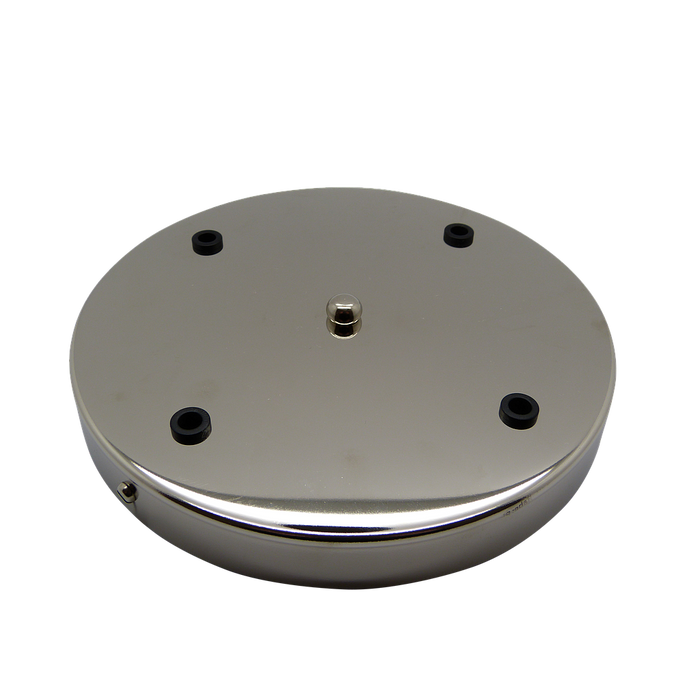 05638 Ceiling Rose Nickel 200mm Ø 4-hole - Lampfix - Sparks Warehouse