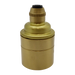 06581 Lampholder ES Brushed Brass Smooth Skirt with Cordgrip Lampfix - Sparks Warehouse