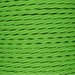 01055 T-T Braided Flex 3 core 0.75mm Lime Green, mtr - Lampfix - Sparks Warehouse