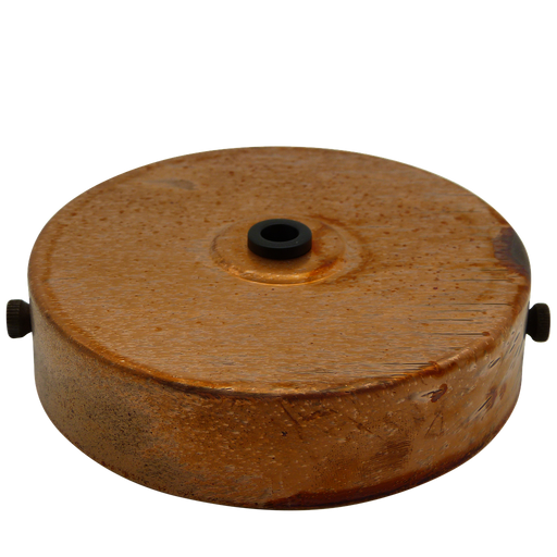 06083 - Ceiling Rose Rustic Flat 100mm Ø - Lampfix - Sparks Warehouse