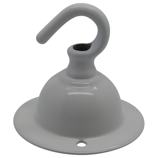 05918 - Ceiling Hook-plate White 2½” Ø - LampFix - Sparks Warehouse