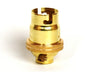 05138 - BC Lampholder ½" Unswitched Brass Smooth Skirt - Lampfix - Sparks Warehouse