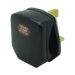 05889 - 13A Plug Black Fused 13A Easy cordgrip, quick to wire and nice quality finish. - Lampfix - Sparks Warehouse