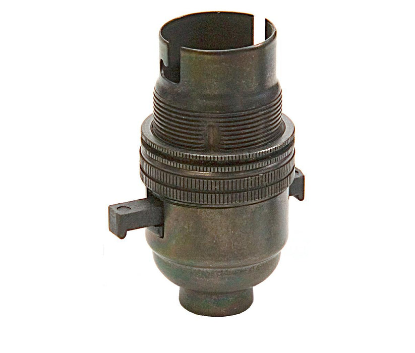05150 BC Lampholder ½" Switched Bronze - BC / Bayonet Cap / B22, Bronze, ½" Thread Entry - Lampfix - Sparks Warehouse