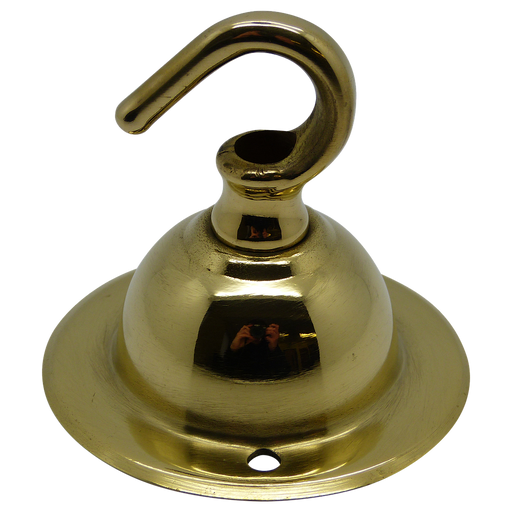 Lampfix 05061 Ceiling Hook-plate Brass 2½” Ø Lighting Lampfix - Sparks Warehouse
