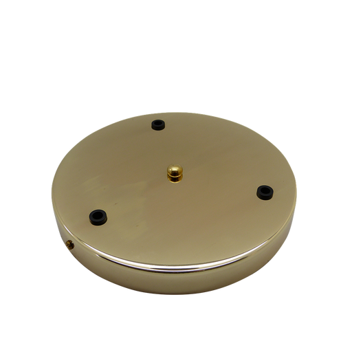 05348 Ceiling Rose Brass 200mm Ø 3-hole - Lampfix - Sparks Warehouse