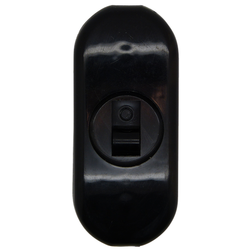 05763 - 2 Core Inline Switch Mini Black 1A - Lampfix - Sparks Warehouse