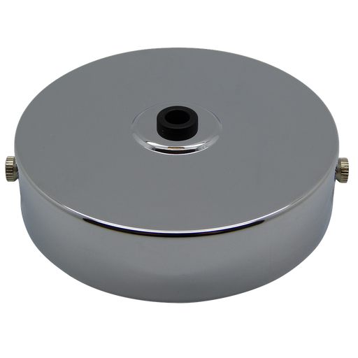 05491 - Ceiling Rose Chrome Flat 100mm Ø - Lampfix - Sparks Warehouse