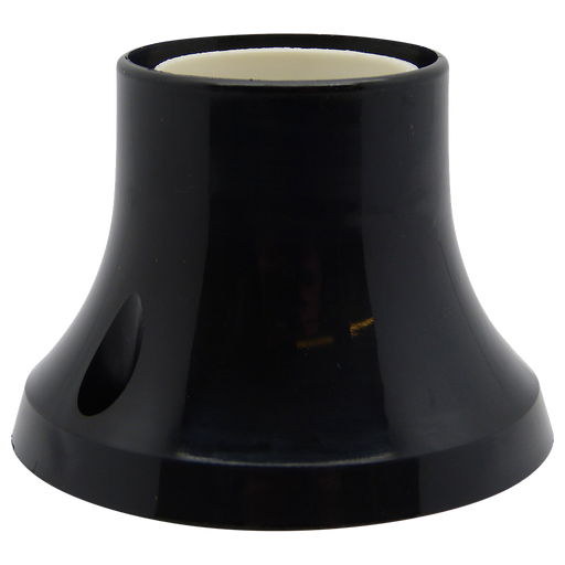 06082 - Black Plastic ES Battenholder Straight - Lampfix - Sparks Warehouse