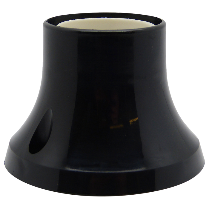 06082 - Black Plastic ES Battenholder Straight - Lampfix - Sparks Warehouse