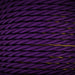 01036 T-T Braided Flex 3 core 0.75mm Violet, mtr - Lampfix - Sparks Warehouse