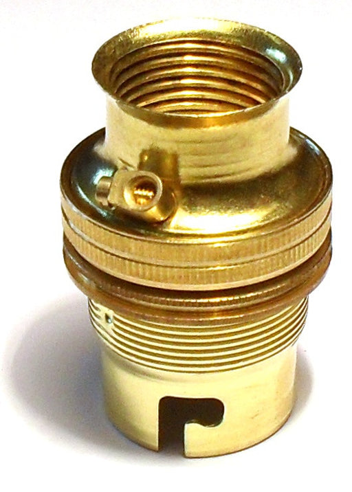 05640 - BC Lampholder 20mm Unswitched Brass - Lampfix - sparks-warehouse