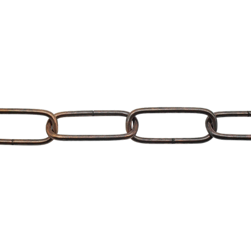 05079 - Ceiling Chain Large Flat Side Antique 40x16mm, mtr (Safe Load 6kg) - Lampfix - Sparks Warehouse