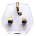 05083 - 13A Plug White Fused 3A Easy cordgrip, quick to wire and nice quality finish. - Lampfix - sparks-warehouse