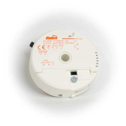 05900 - Circular Transformer 12V 20-70W 72mm Ø - Lampfix - Sparks Warehouse