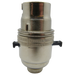 05146 BC Lampholder ½" Switched Bright Nickel - BC / Bayonet Cap / B22, Nickel, ½" Thread Entry - Lampfix - Sparks Warehouse