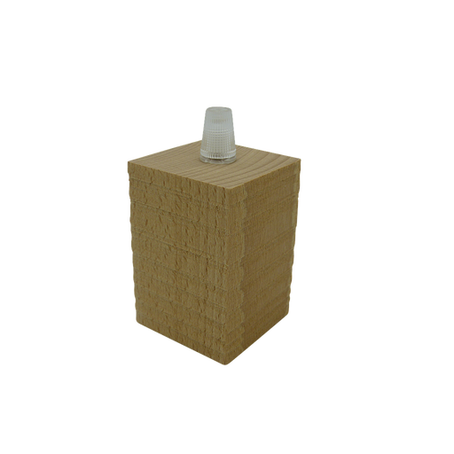 06137 ES Cordgrip Natural Wood Lampholder - Lampfix - Sparks Warehouse