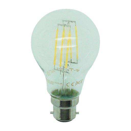 15154 - 6W BC Clear LED Filament GLS - Lampfix - Sparks Warehouse