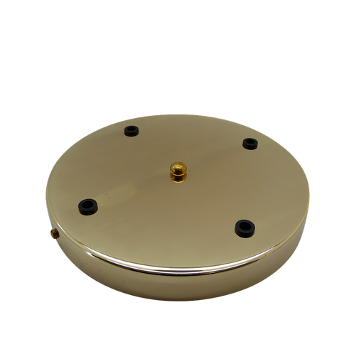 05634 Ceiling Rose Brass 200mm Ø 4-hole - Lampfix - Sparks Warehouse