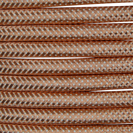 01007 Round Metal Braided Flex 3 core 0.5mm Copper, mtr - Lampfix - Sparks Warehouse