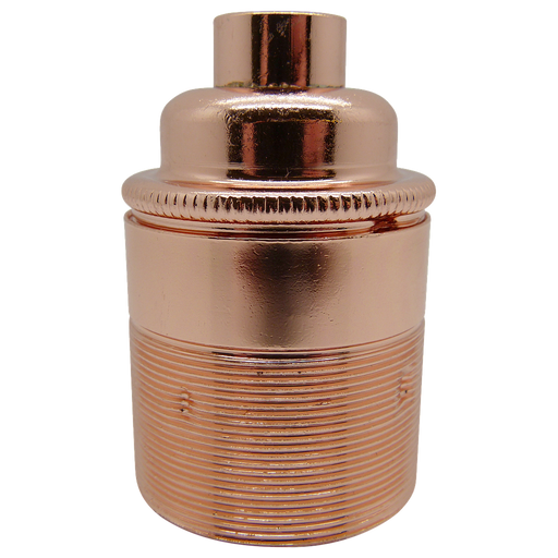 05733 Lampholder ½" ES Copper Threaded Skirt - ES / Edison Screw / E27, Copper, ½" Thread Entry - Lampfix - Sparks Warehouse