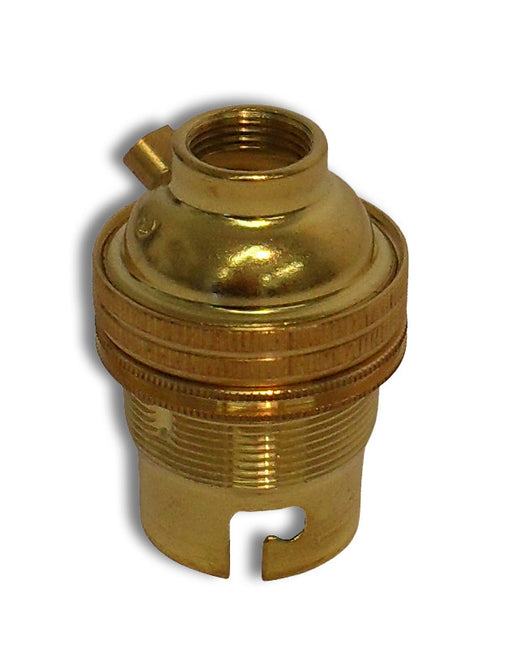 Lampfix 05012 BC Lampholder ½" Unswitched Brass - British Made Lampholder LampFix - Sparks Warehouse