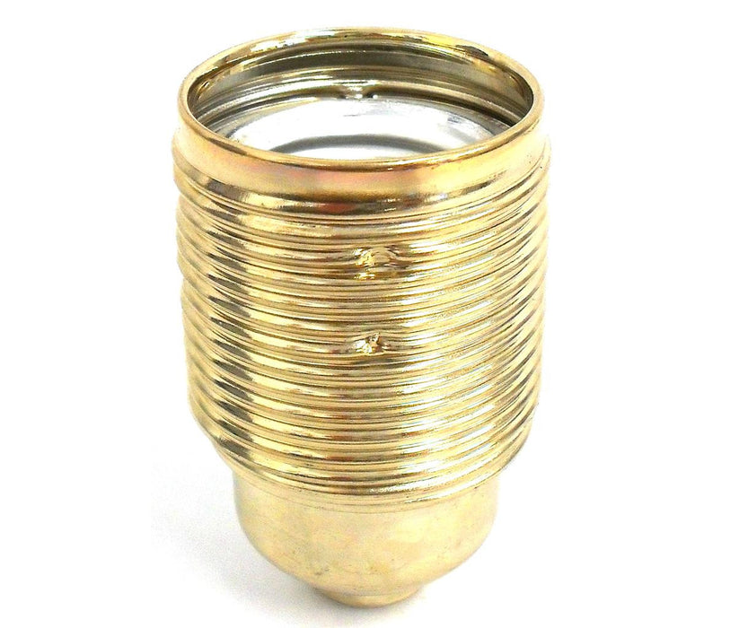 Lampfix 05037 Ecofix Continental Lampholder 10mm ES Brassed Threaded Lampholder LampFix - Sparks Warehouse