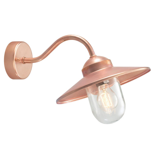 Elstead - KARLSTAD CPR C Karlstad 1 Light Wall Lantern - Copper - Elstead - Sparks Warehouse