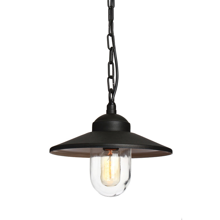 Elstead - KLAMPENBORG8 BK Klampenborg 1 Light Chain Lantern - Black - Elstead - Sparks Warehouse