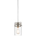 Elstead - KL/BRINLEY/MP NI Brinley 1 Light Mini Pendant - Brushed Nickel - Elstead - Sparks Warehouse