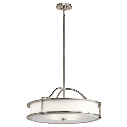 Elstead - KL/EMORY/P/M CLP Emory 4 Light Chandelier/Semi Flush - Classic Pewter - Elstead - Sparks Warehouse