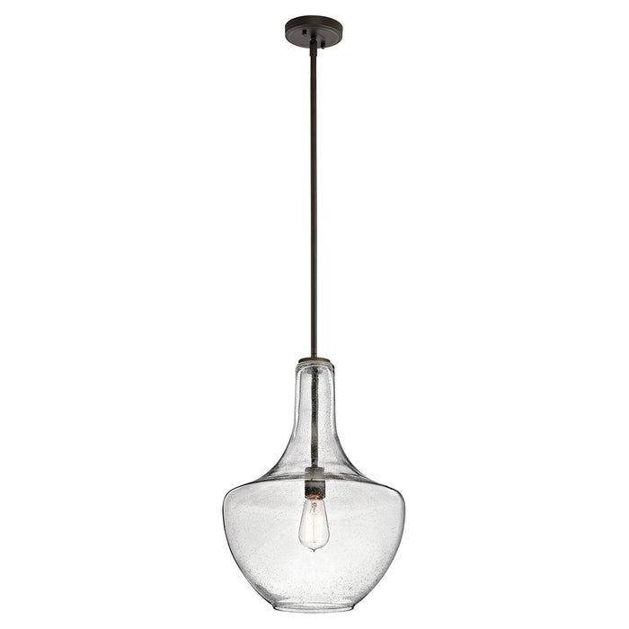 Elstead - KL/EVERLY/P/M OZ Everly 1 Light Medium Pendant - Olde Bronze - Elstead - Sparks Warehouse