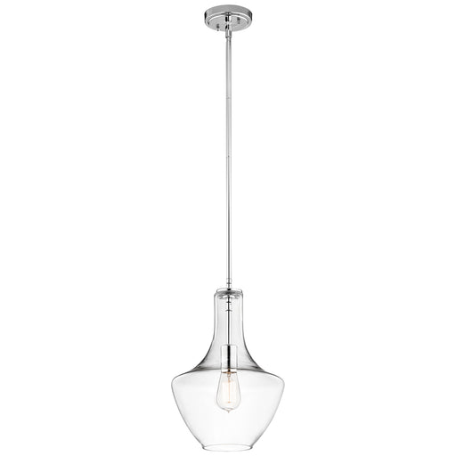 Elstead - KL/EVERLY/P/S CH Everly 1 Light Small Pendant - Chrome - Elstead - Sparks Warehouse