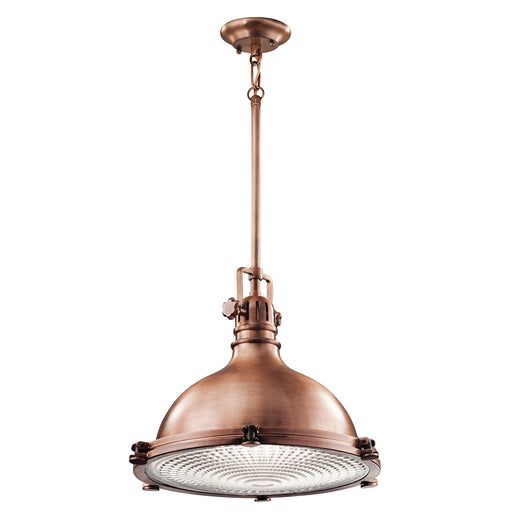 Elstead - KL/HATTBAY/L ACO Hatteras Bay 1 Light Large Pendant - Antique Copper - Elstead - Sparks Warehouse