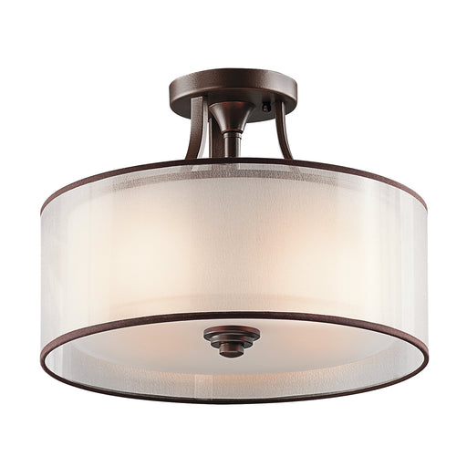 Elstead - KL/LACEY/SF MB Lacey 3 Light Small Semi-Flush Mount - Elstead - Sparks Warehouse