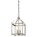 Elstead - KL/LARKIN/P/S NI Larkin 2 Light Small Pendant - Brushed Nickel - Elstead - Sparks Warehouse