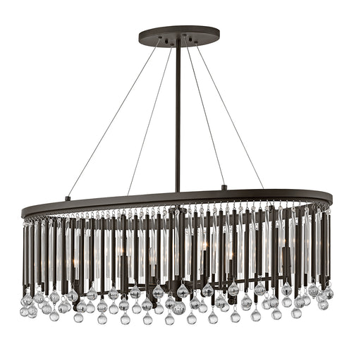 Elstead - KL/PIPER/ISLE Piper 6 Light Oval Chandelier/Pendant - Elstead - Sparks Warehouse