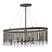 Elstead - KL/PIPER/ISLE Piper 6 Light Oval Chandelier/Pendant - Elstead - Sparks Warehouse