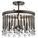 Elstead - KL/PIPER/SF Piper 3 Light Semi Flush - Elstead - Sparks Warehouse