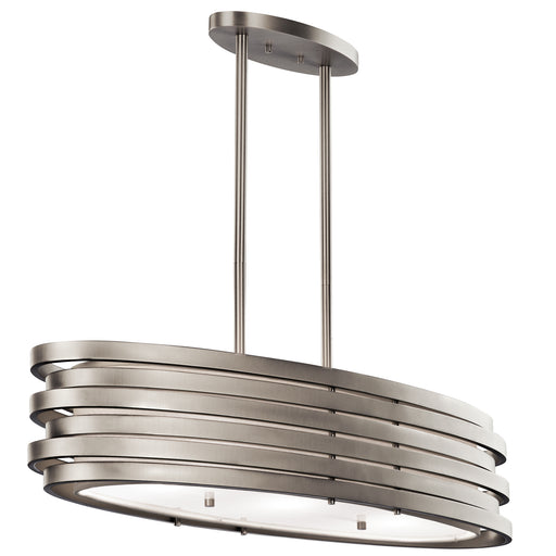 Elstead - KL/ROSWELL/ISLE Roswell  3 Light Oval Island Pendant - Elstead - Sparks Warehouse